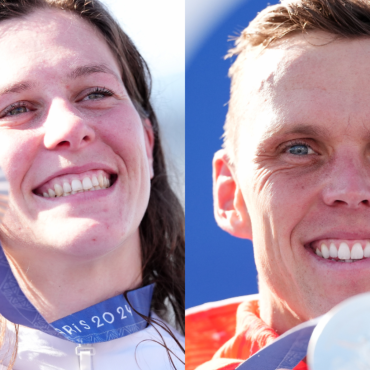 Joe Clarke and Kimberley Woods take GB silver and bronze from kayak cross finals
