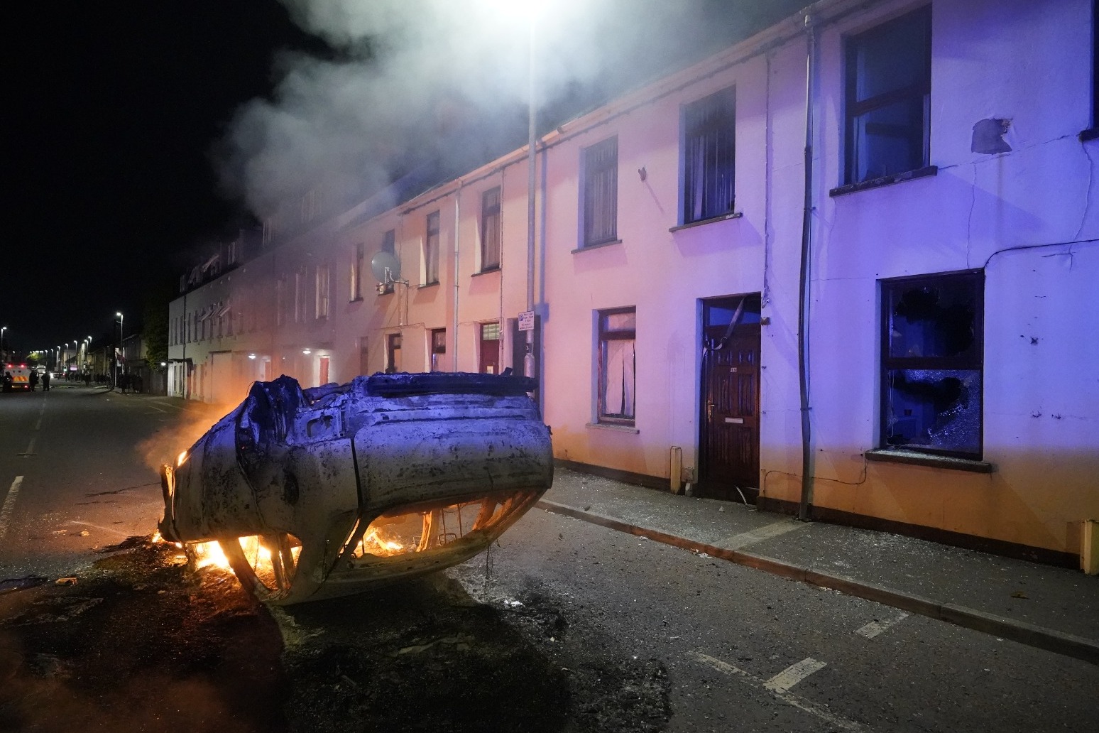 Riot police respond to second night of violence in Ballymena