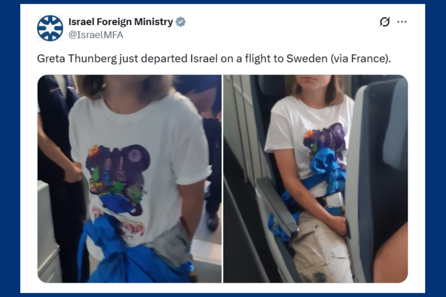 Greta Thunberg deported from Israel after Gaza bound aid ship seized