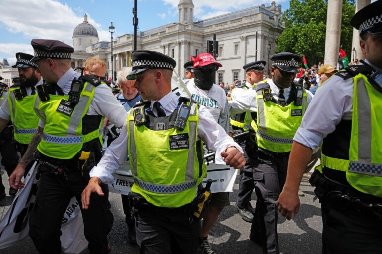 Pro Palestine Protests Across The UK As Police Warn Over Banned Group Support