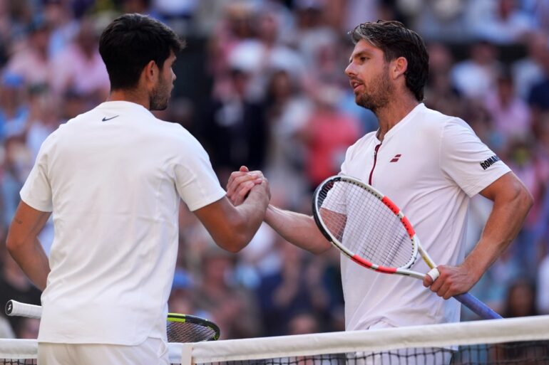 Wimbledons Last British Hope Cameron Norrie Swept Aside By Carlos Alcaraz