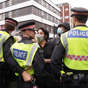 Rival Groups Gather As Asylum Hotel Protest Begins