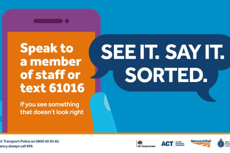 Train Passengers To Hear Refreshed Security Slogan See It Say It Sorted