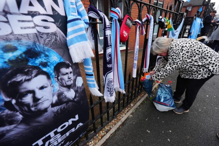 Thousands Line Streets Of Manchester In Tribute To Ricky Hatton