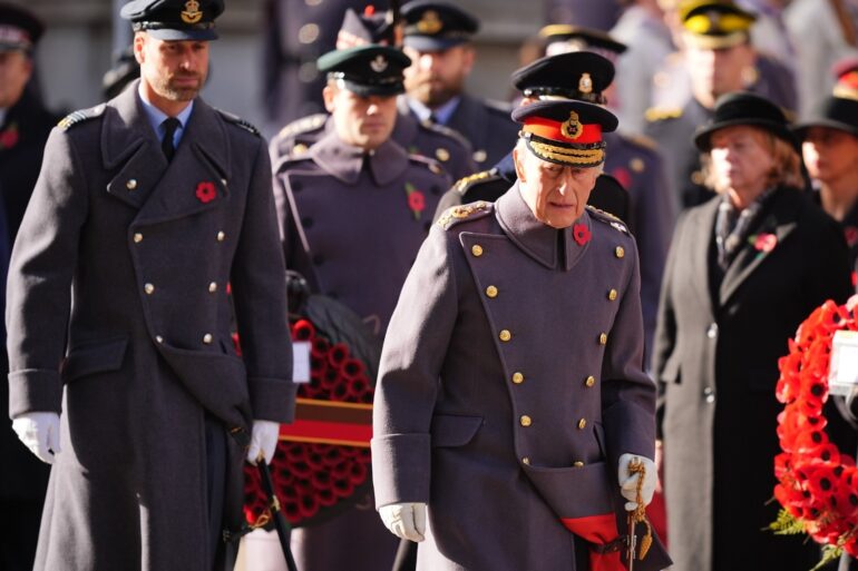 King Leads Nation On Remembrance Sunday