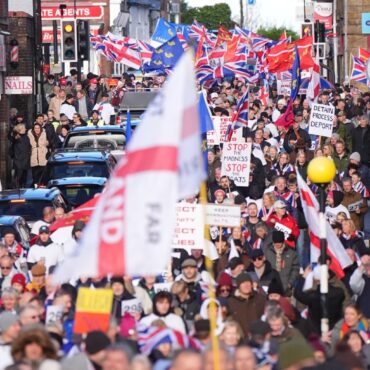 Hundreds Take To The Streets Over Plan To House Asylum Seekers At Barracks