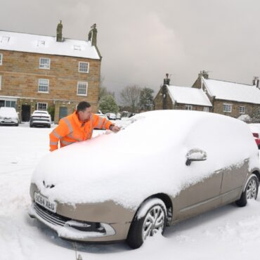 Travel Disruption And Freezing Temperatures As Snow And Ice Warnings Hit UK