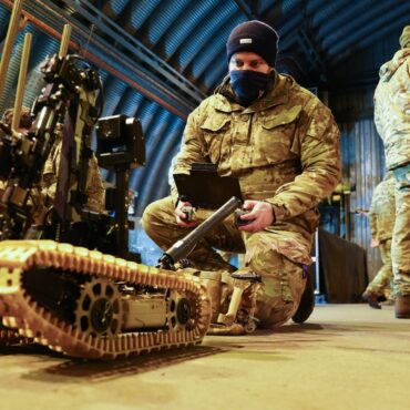 British Troops On Moorland Exercise Ahead Of Nato Special Operations Forces Role