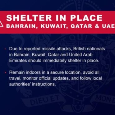 Foreign Office Warns Over Travel To Middle East As Airlines Cancel Flights