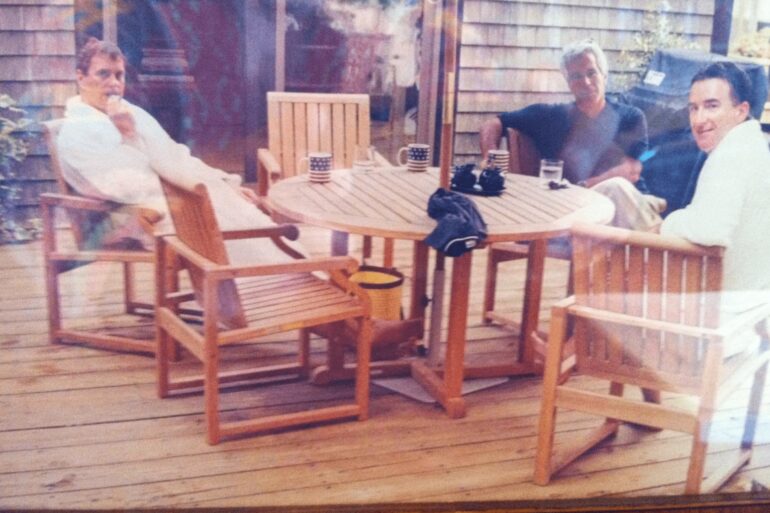 Andrew And Lord Mandelson Pictured In Bathrobes With Jeffrey Epstein